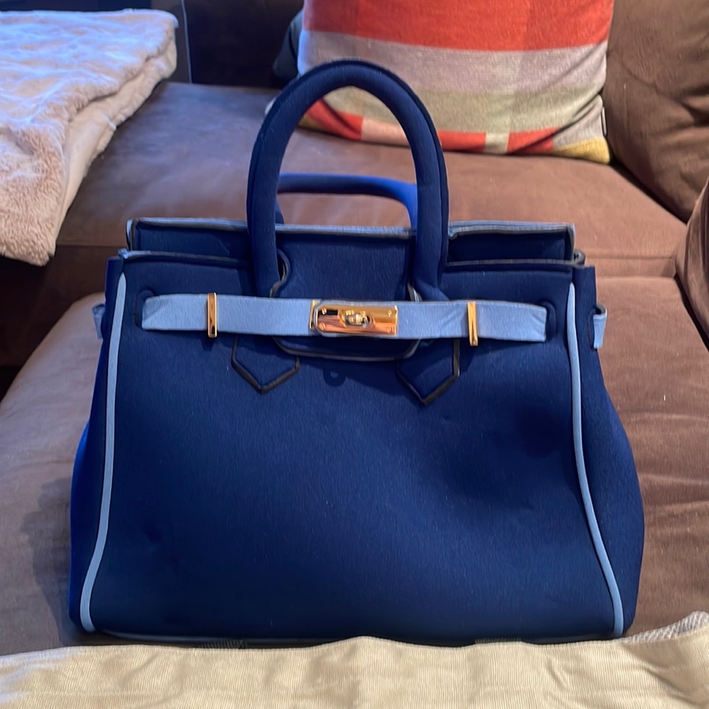 Leghila neoprene washable bag Birkin style